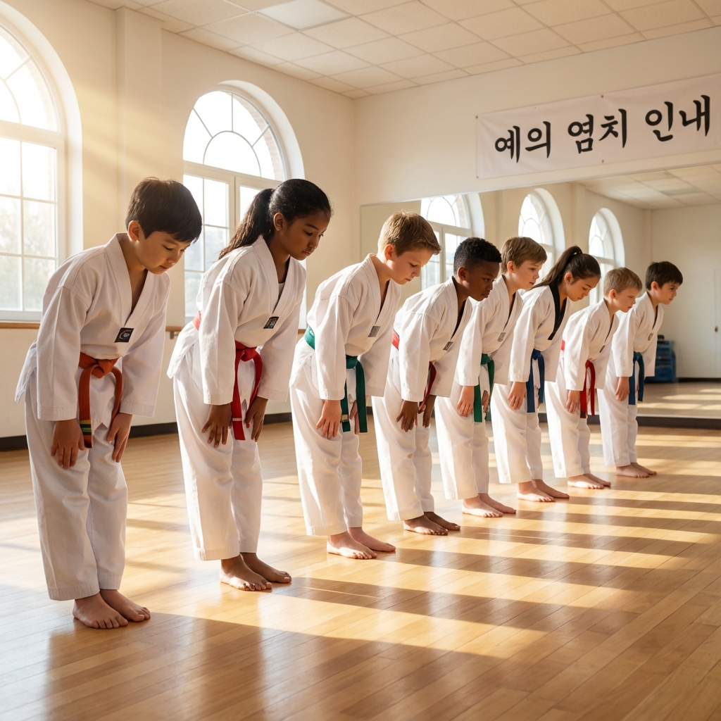 Clase de niños Taekwondo